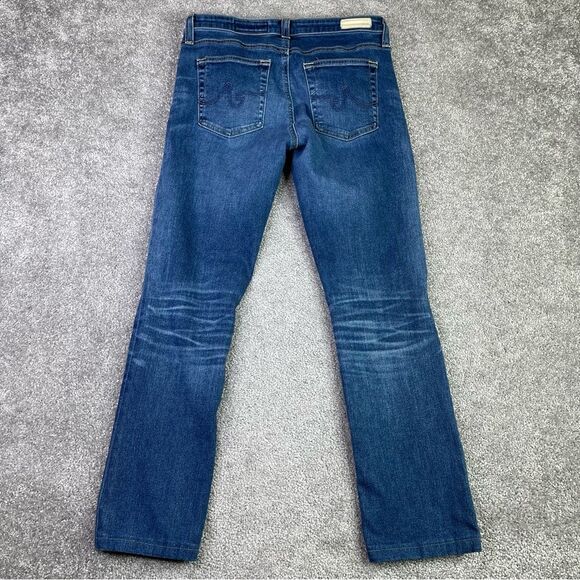 Ag Adriano Goldschmied Harper Jeans Women’s 28 Blue Straight Low Rise Denim - Picture 3 of 13